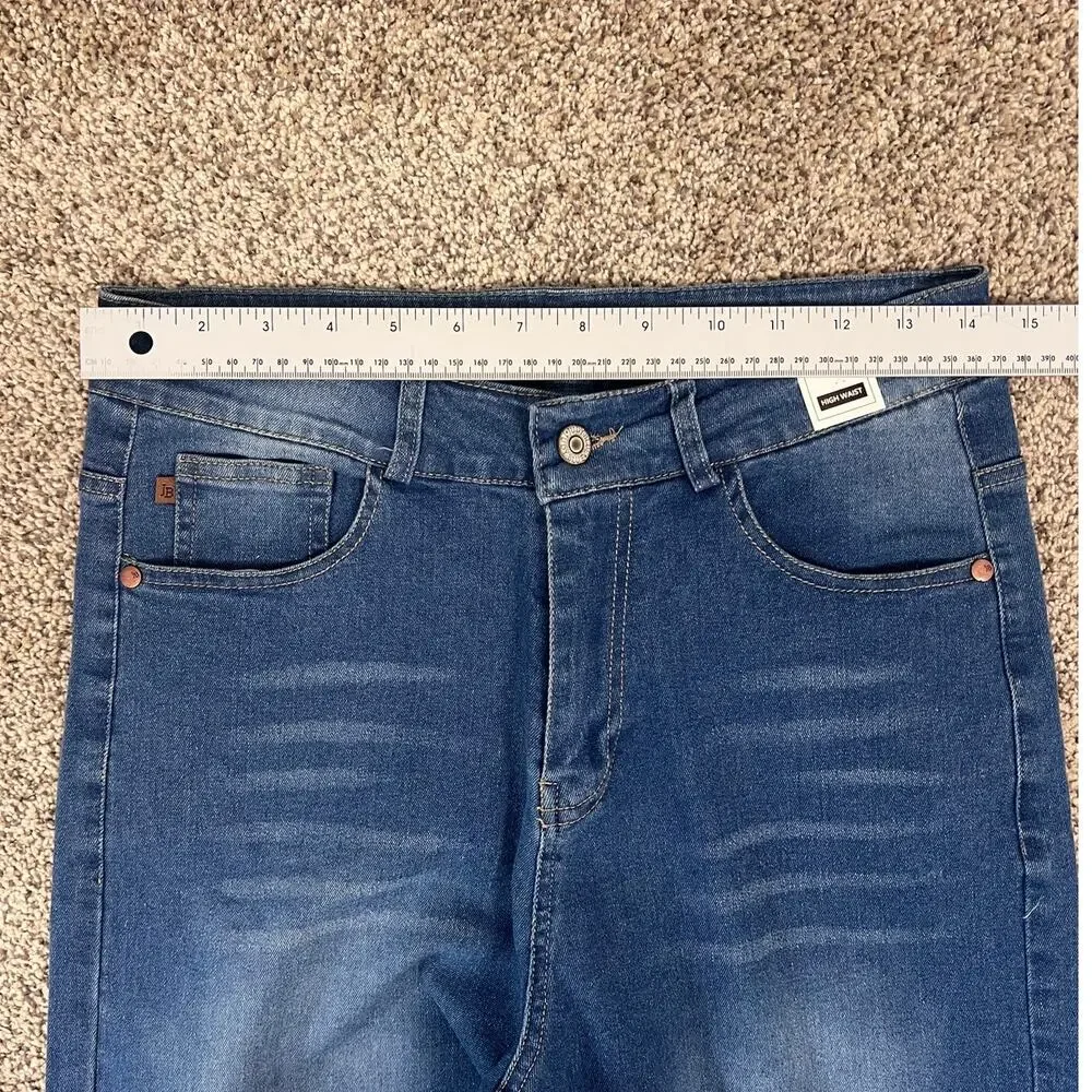 NWT Judy Blue Womens M Minimalist Staple Y2K High Waist Slim Stretch‎ Blue Jeans